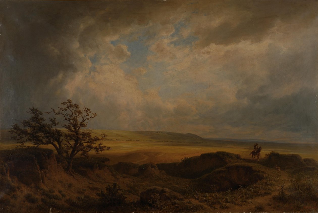 Campo de batalha perto de Kolín de Gottfried Seelos