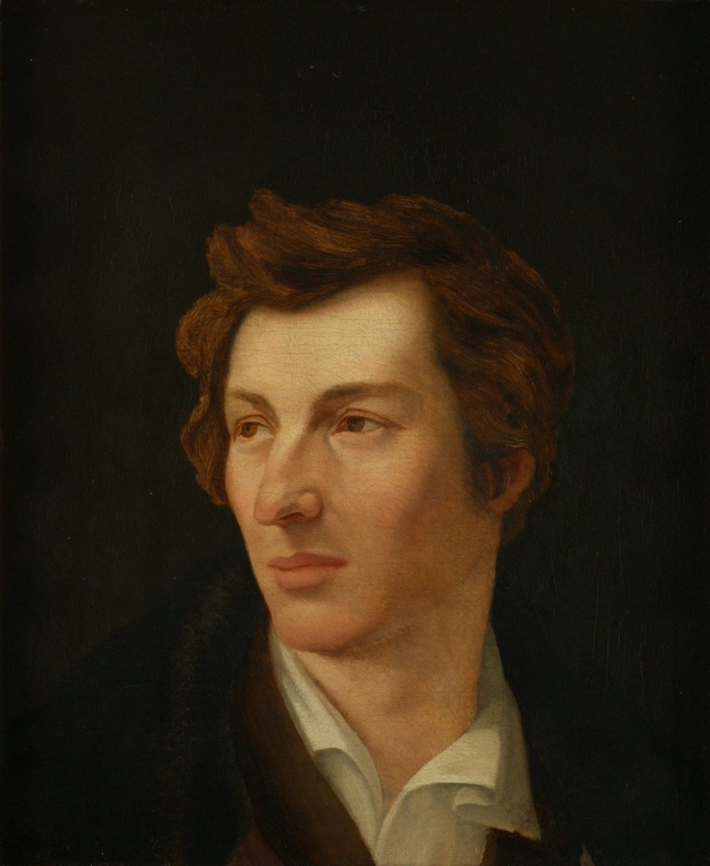 Retrato do poeta Heinrich Heine 1797-1856, 1828 de Gottlieb Gassen
