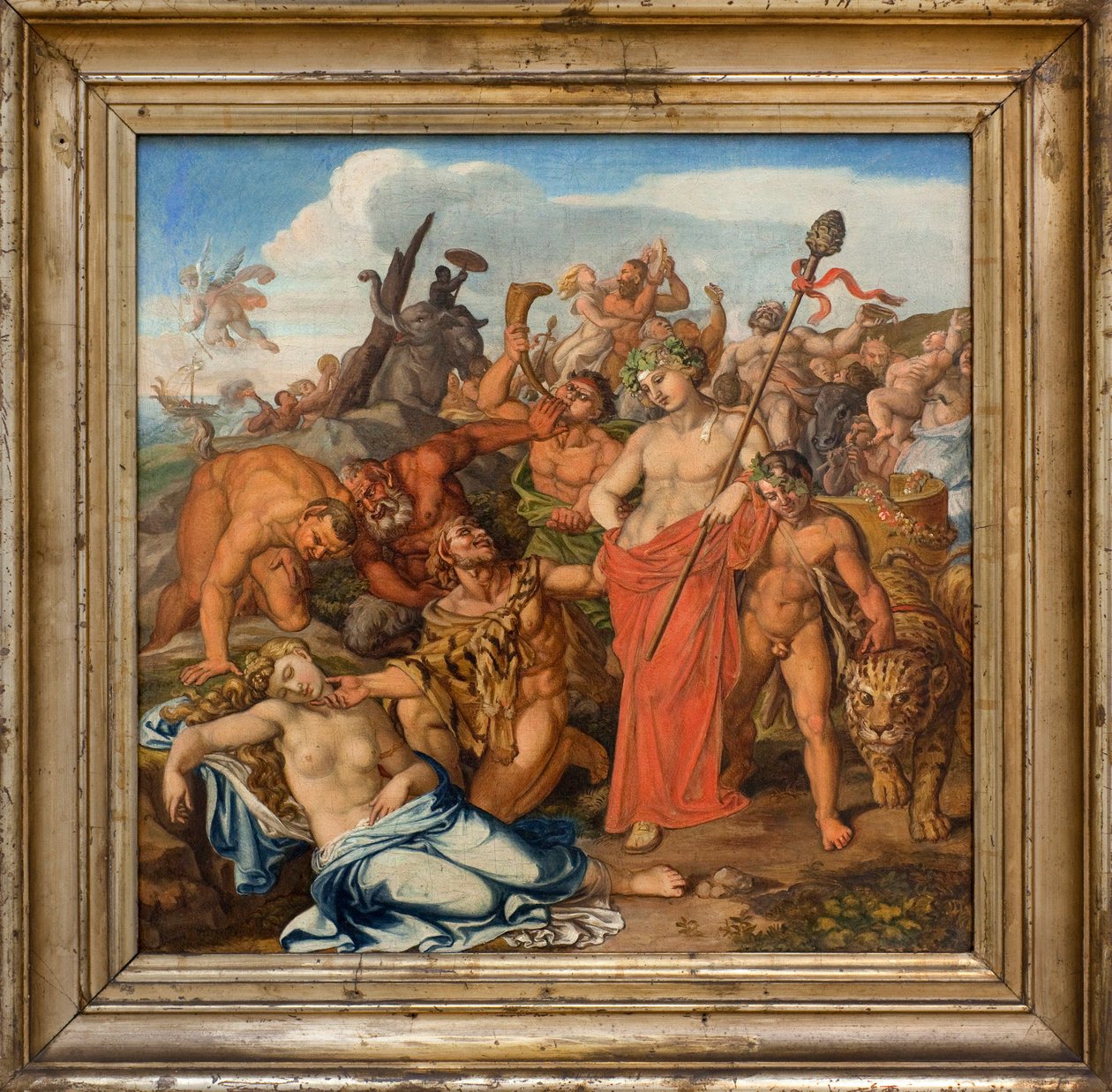 Bacchus e Ariane. Pintura por Gottlieb Schick (1776-1812), Oil On Canvas de Gottlieb Schick
