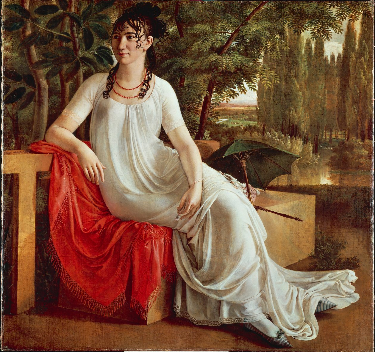 Sra. Wilhelmine von Cotta, de Christian Gottlieb Schick (1776-1812), óleo sobre tela de Gottlieb Schick