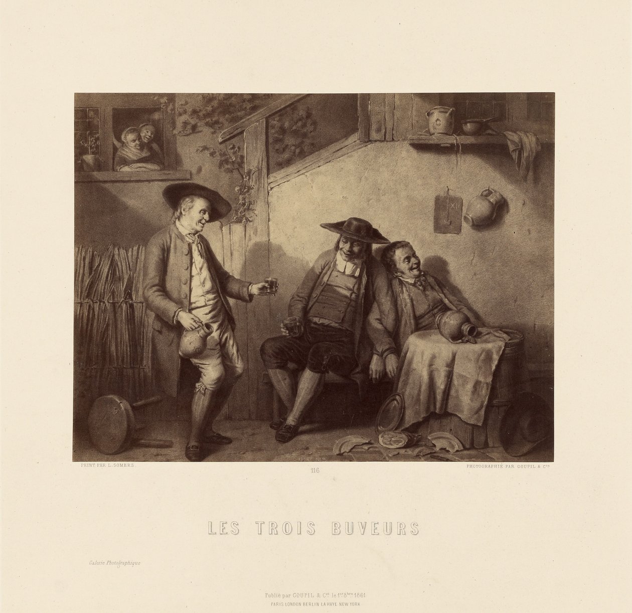 "Os Três Bebedores" de L. Somers de Goupil and Cie.