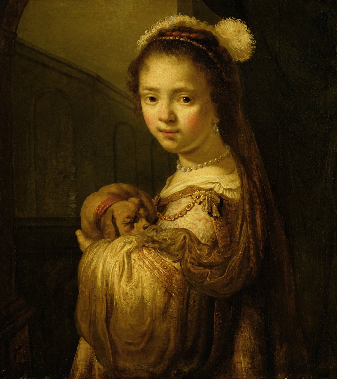 Retrato de uma rapariga de Govaert Flinck