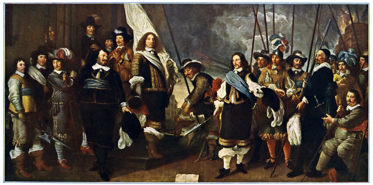 Celebração em Amsterdã da Paz da Vestfália de Govaert attr. to Flinck