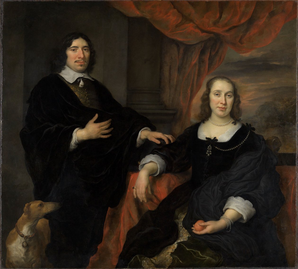 Retrato de um casal casado de Govaert Flinck