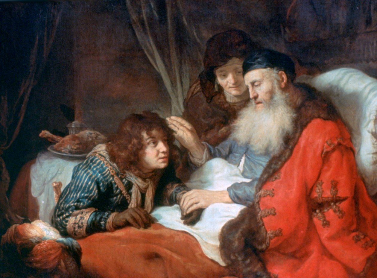 Isaac abençoando Jacó, 1638 de Govaert Flinck