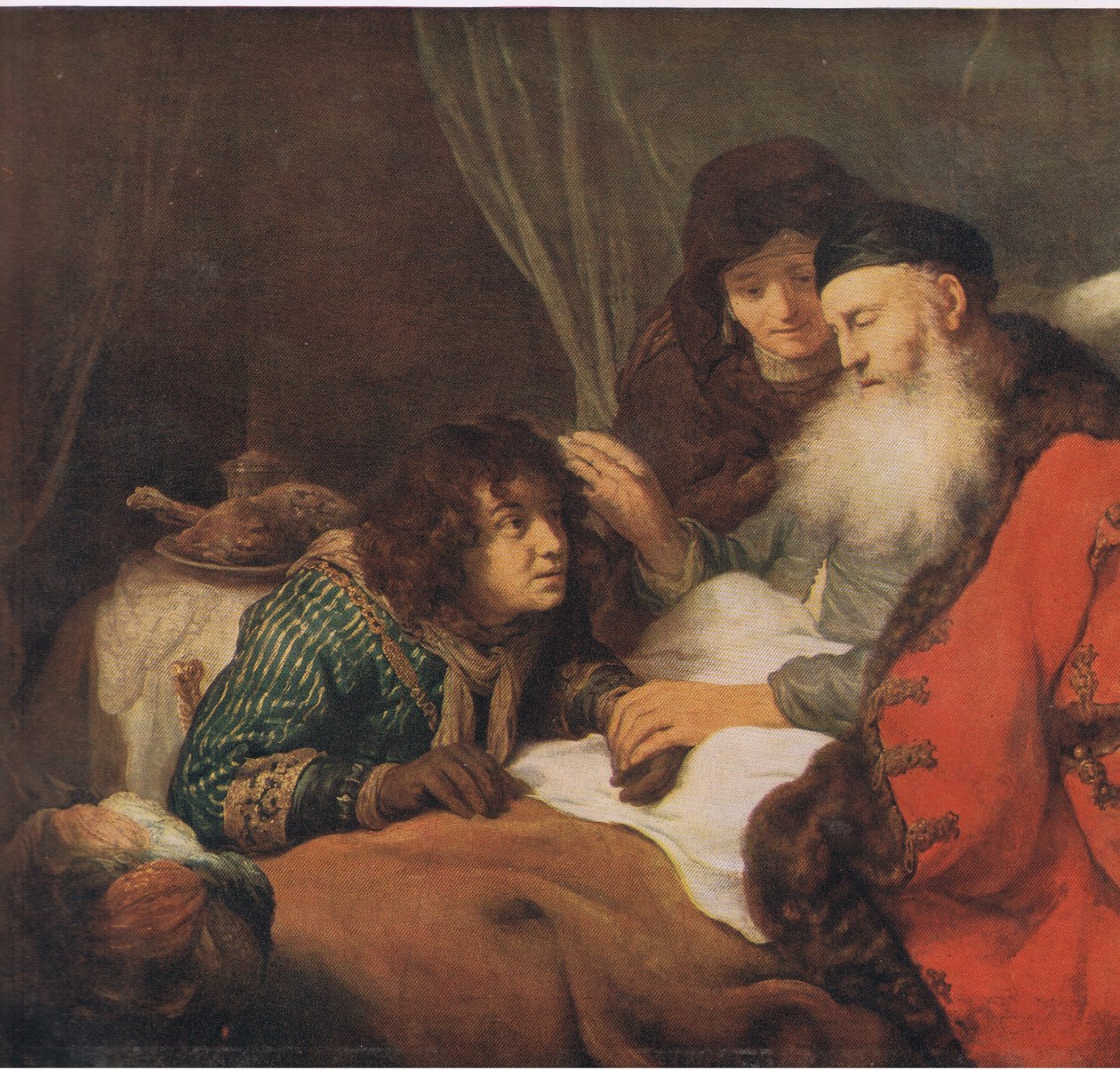 Isaac abençoando Jacob, Bibbys Annual, 1916-17 de Govaert Flinck