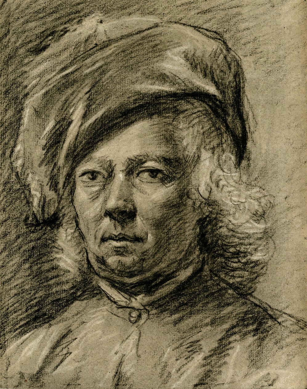 Estudo da cabeça masculina de Govaert Flinck