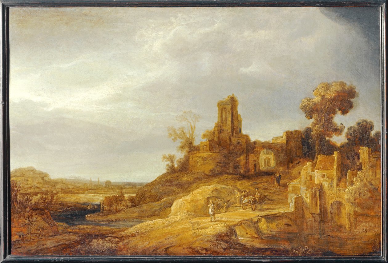 Paisagem na ponte ... de Govaert Flinck