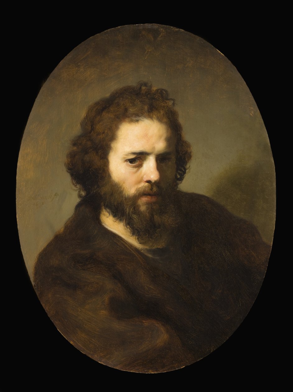 Retrato de um homem barbudo de Govaert Flinck