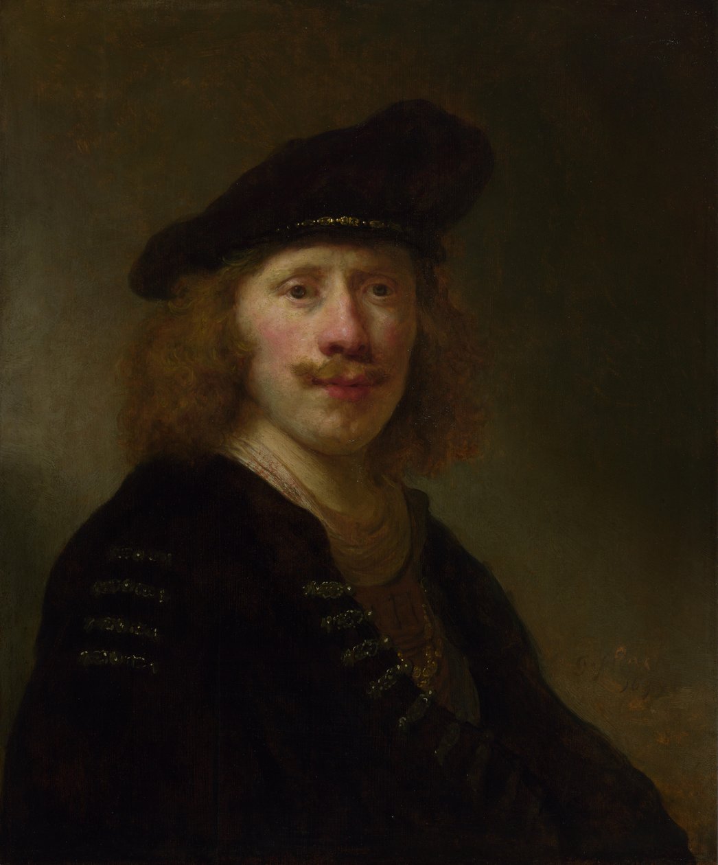 Auto-retrato aos 24 anos de 1639 de Govaert Flinck