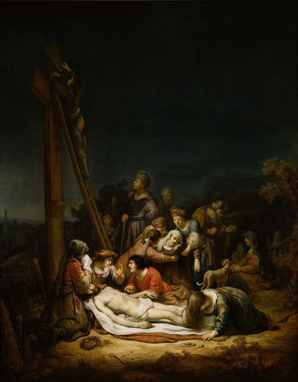A Lamentação sobre Cristo, 1637 de Govaert Flinck