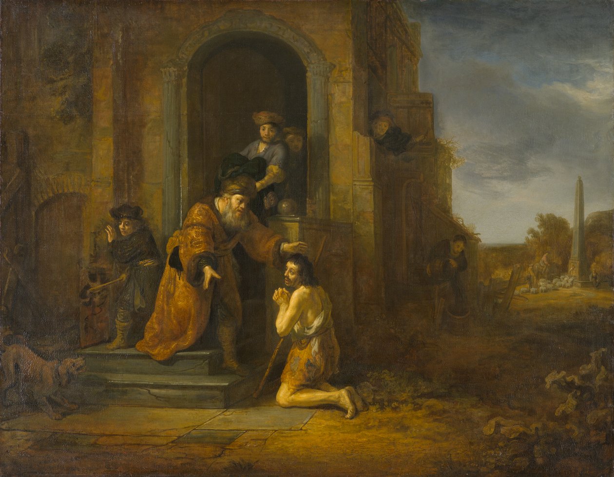 O retorno do filho pródigo, c.1640-1642 de Govaert Flinck