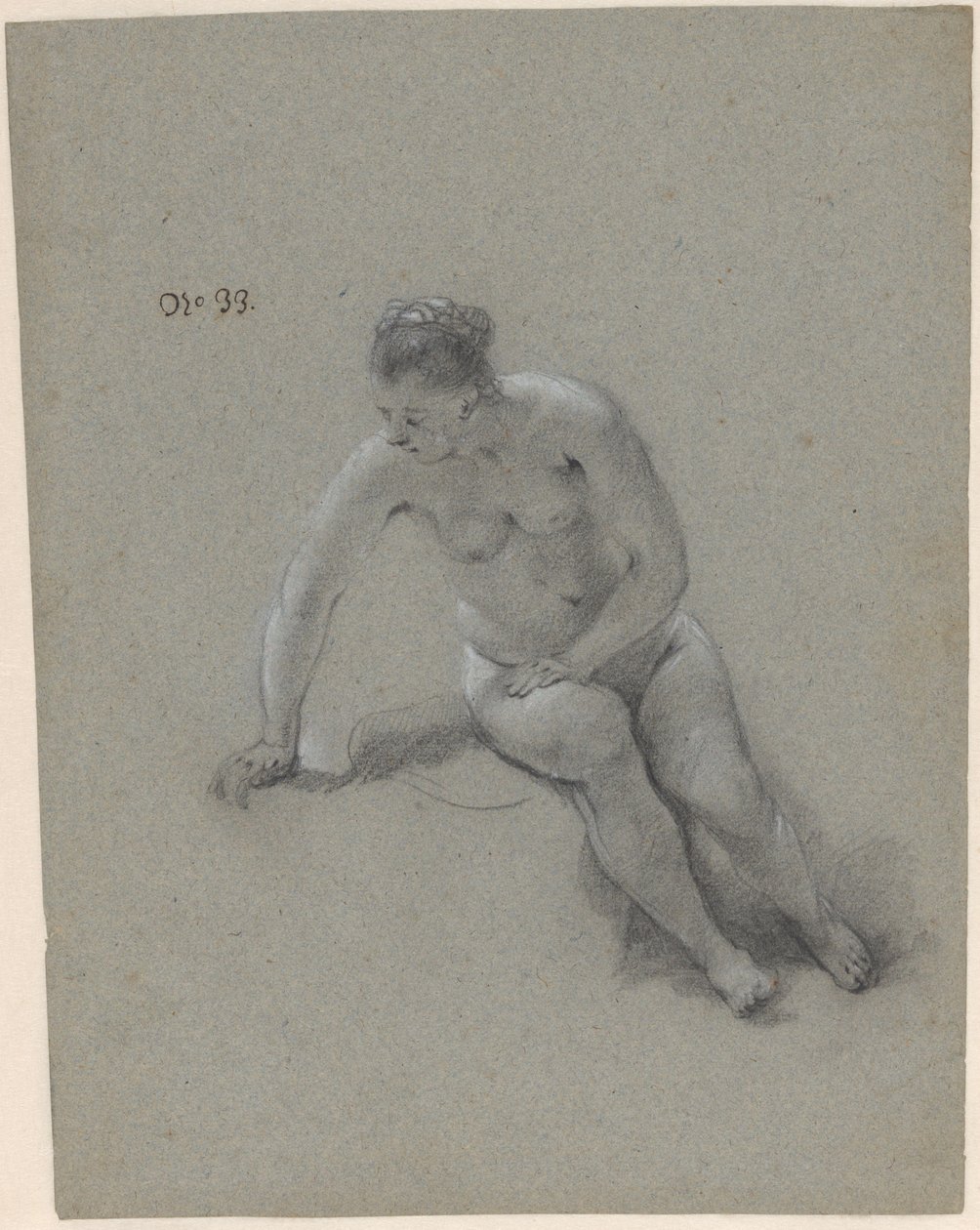 Mulher sentada de Govert Flinck (attributed to)