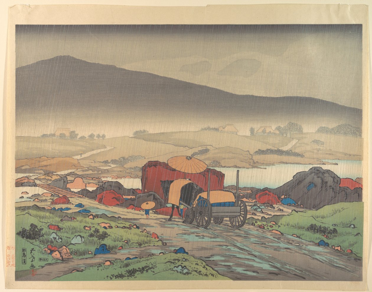 Chuva em Yabakei de Goyo Hashiguchi