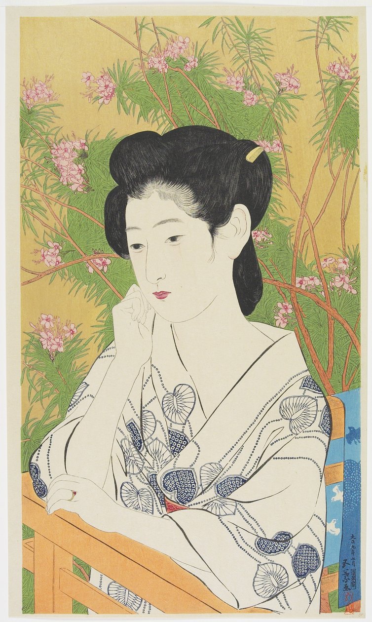 Em um Hot Springs Inn, em julho de 1920 de Goyo Hashiguchi