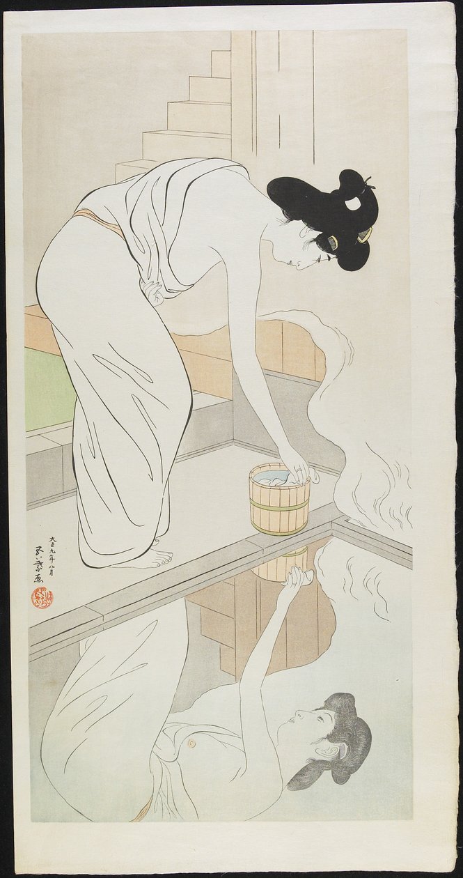 Mulher no Hot Springs, depois de 1929 de Goyo Hashiguchi