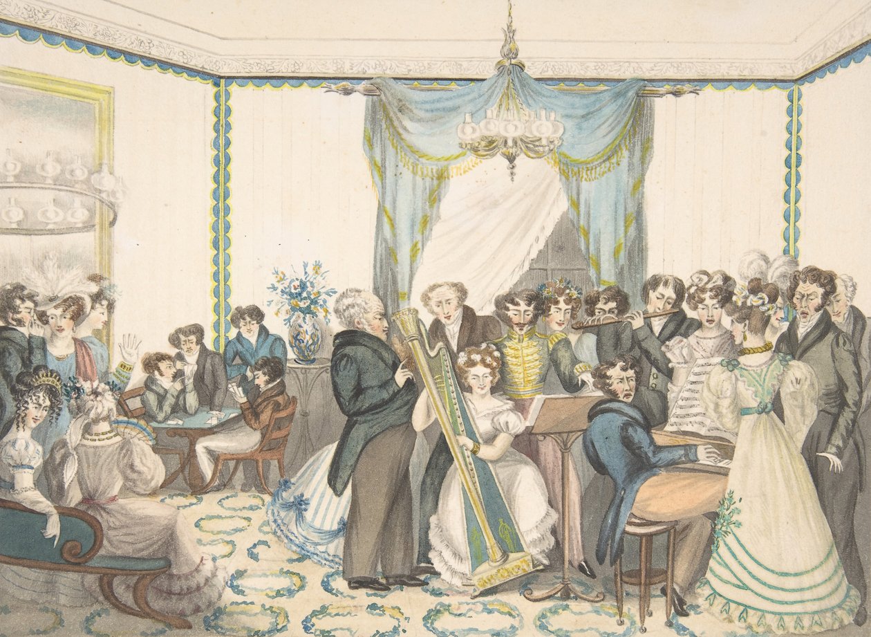 Um concerto, 1820-30. de Granddaughters of Dr. Samuel Parr.
