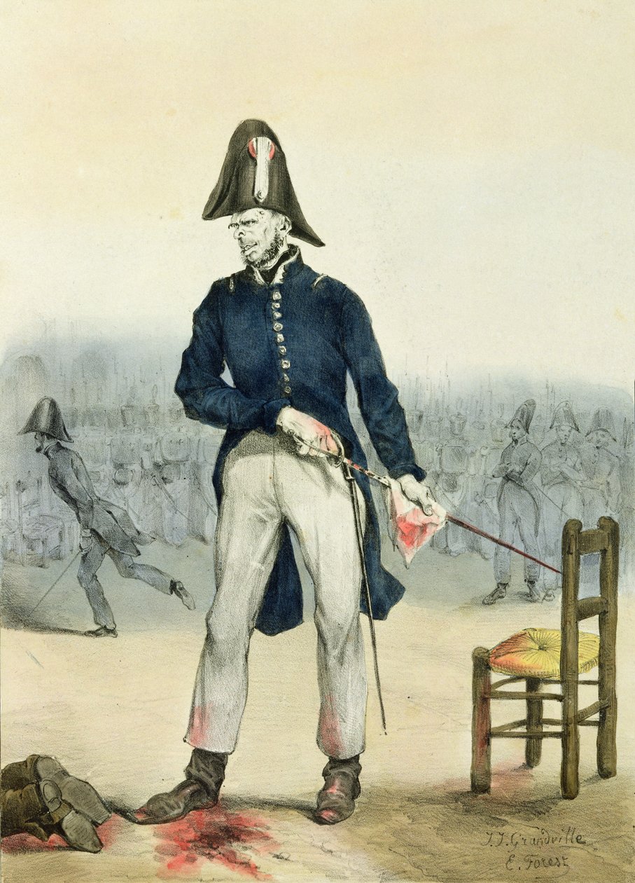 A Ordem Pública também reina em Paris, 1831 de Grandville