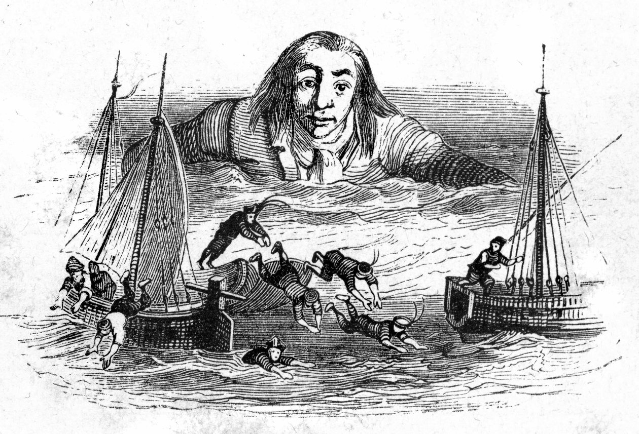 Ilustração para "As Viagens de Gulliver", escrita por Jonathan Swift de Grandville (1803 47)
