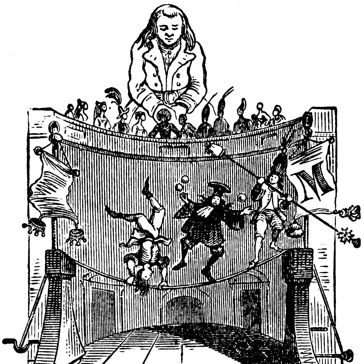 Ilustração para "As Viagens de Gulliver", escrita por Jonathan Swift de Grandville (1803 47)