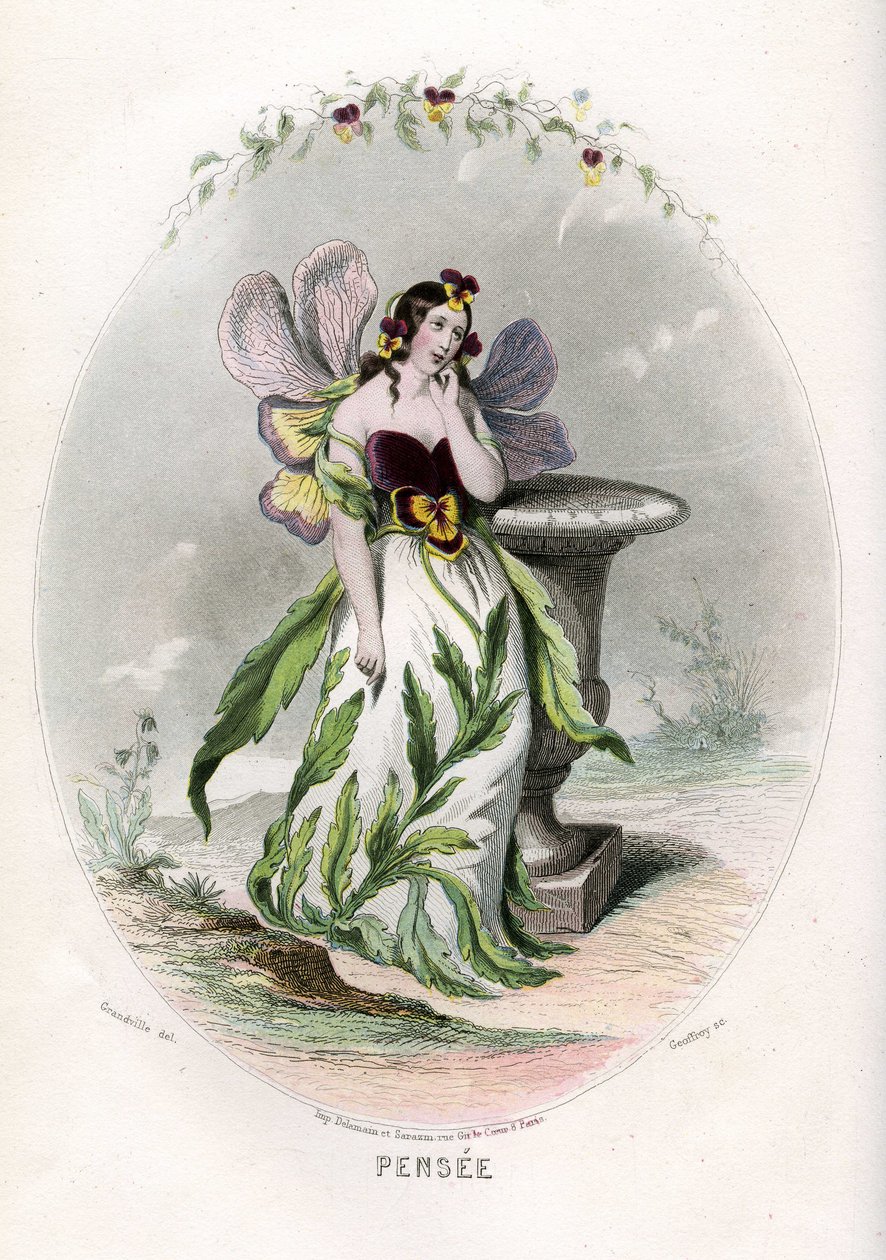 Ilustração para "Les Fleurs Animees". de Grandville (1803 47)