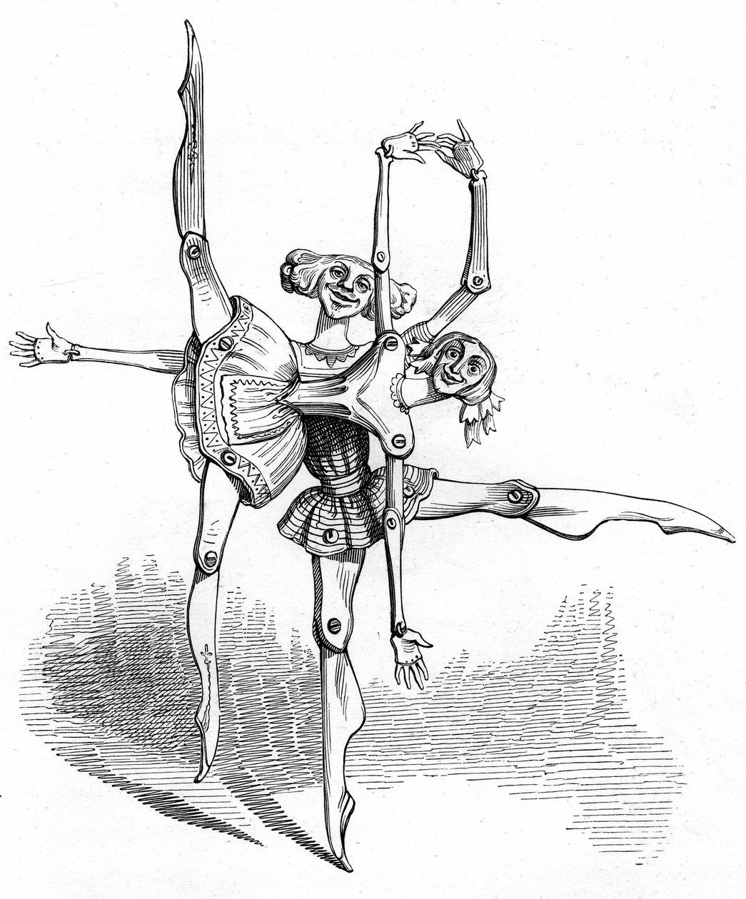 Ilustração para o romance "Un Autre Monde" de Henri Fournier de Grandville (1803 47)