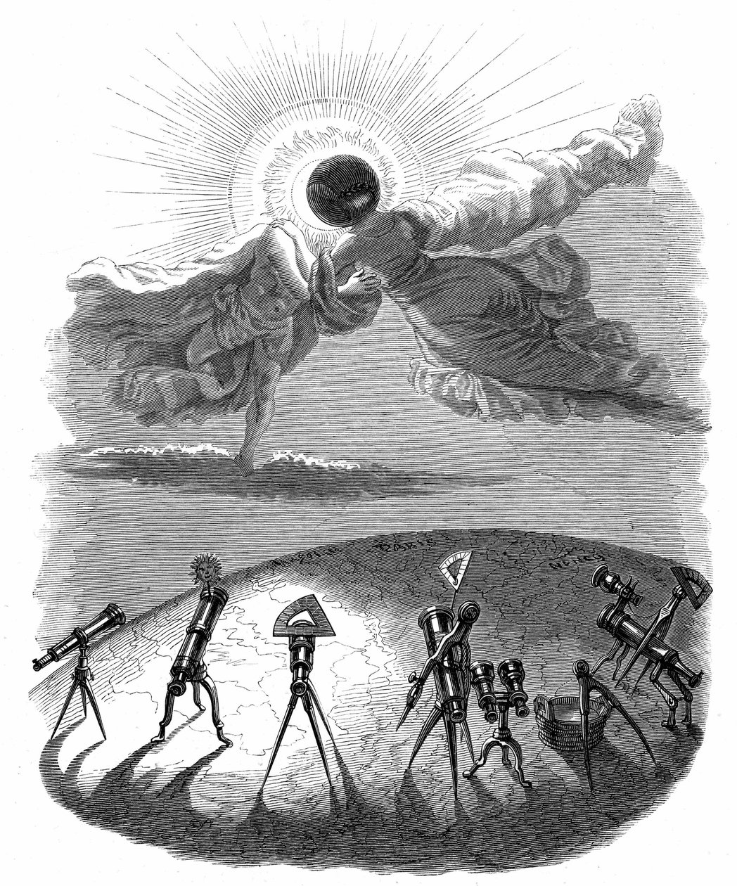 Ilustração para o romance "Un Autre Monde" de Henri Fournier de Grandville (1803 47)