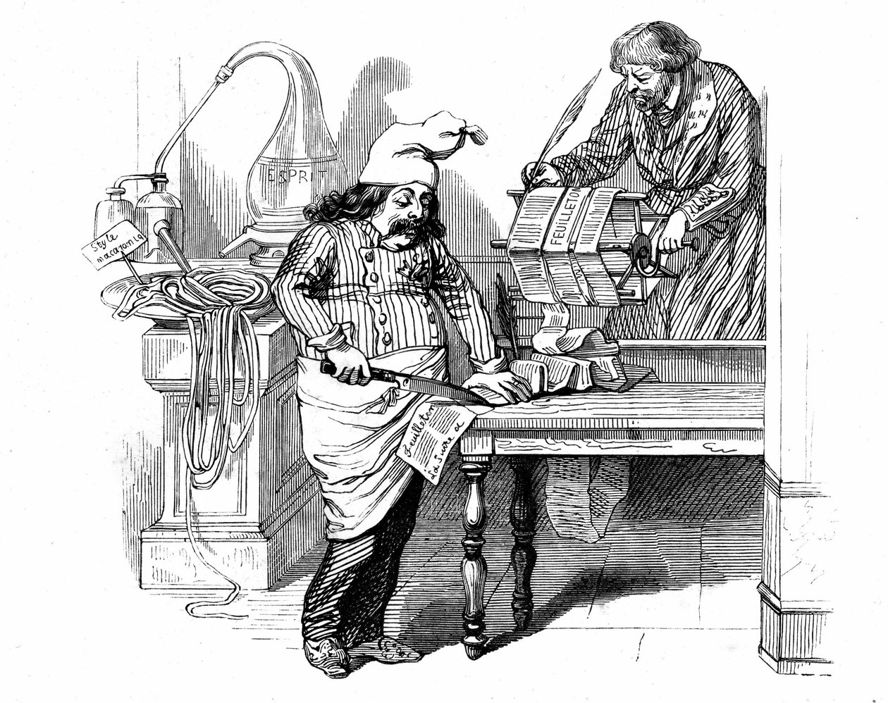 Ilustração para o romance "Un Autre Monde" de Henri Fournier de Grandville (1803 47)