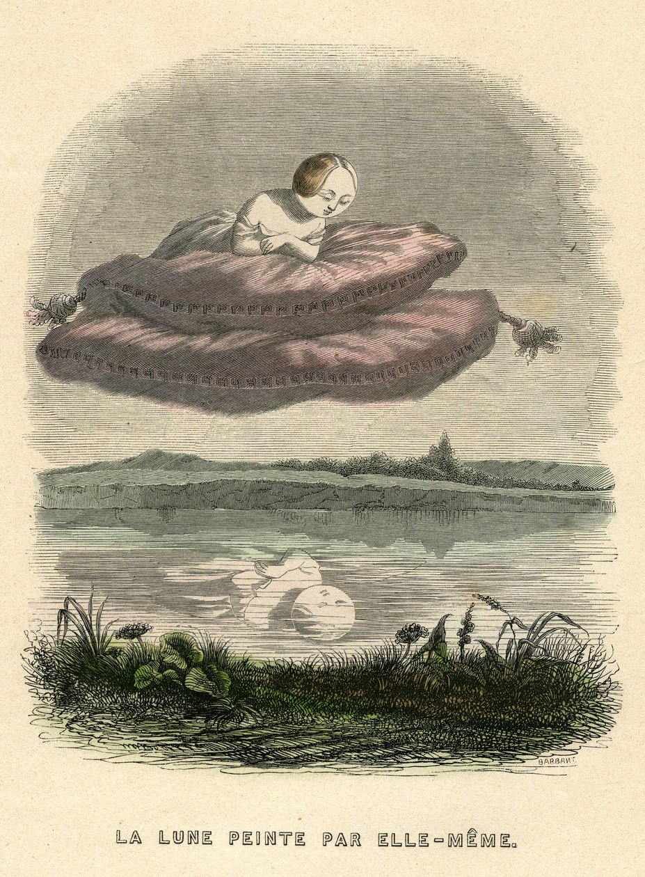 Ilustração para o romance "Un Autre Monde" de Henri Fournier de Grandville (1803 47)