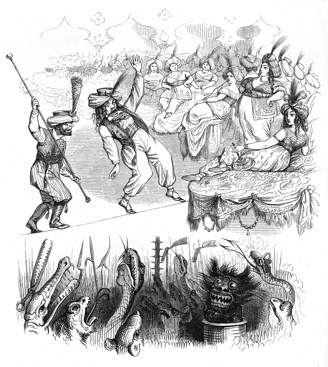 Ilustração para o romance "Un Autre Monde" de Henri Fournier de Grandville (1803 47)