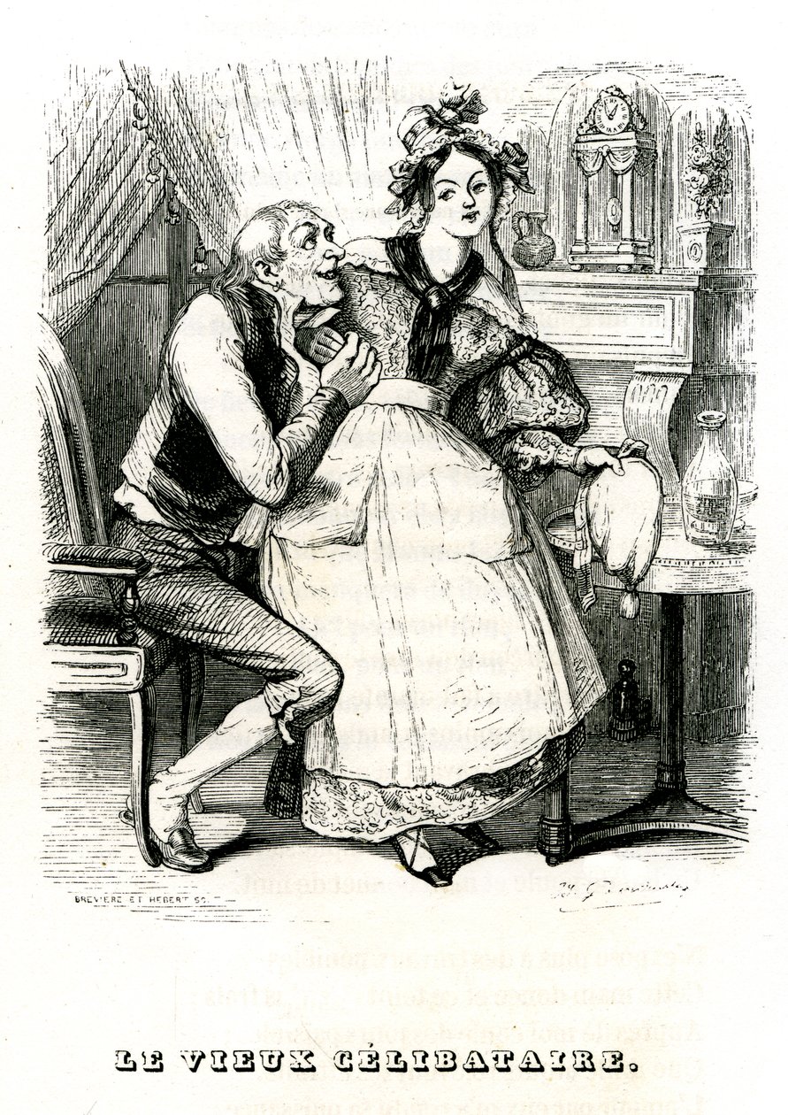 O velho solteiro de Grandville (1803-47)