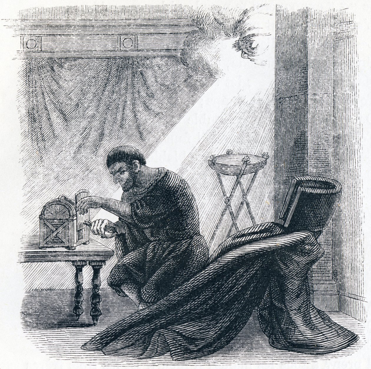 O oráculo e os ímpios - Fábulas de La Fontaine de Grandville