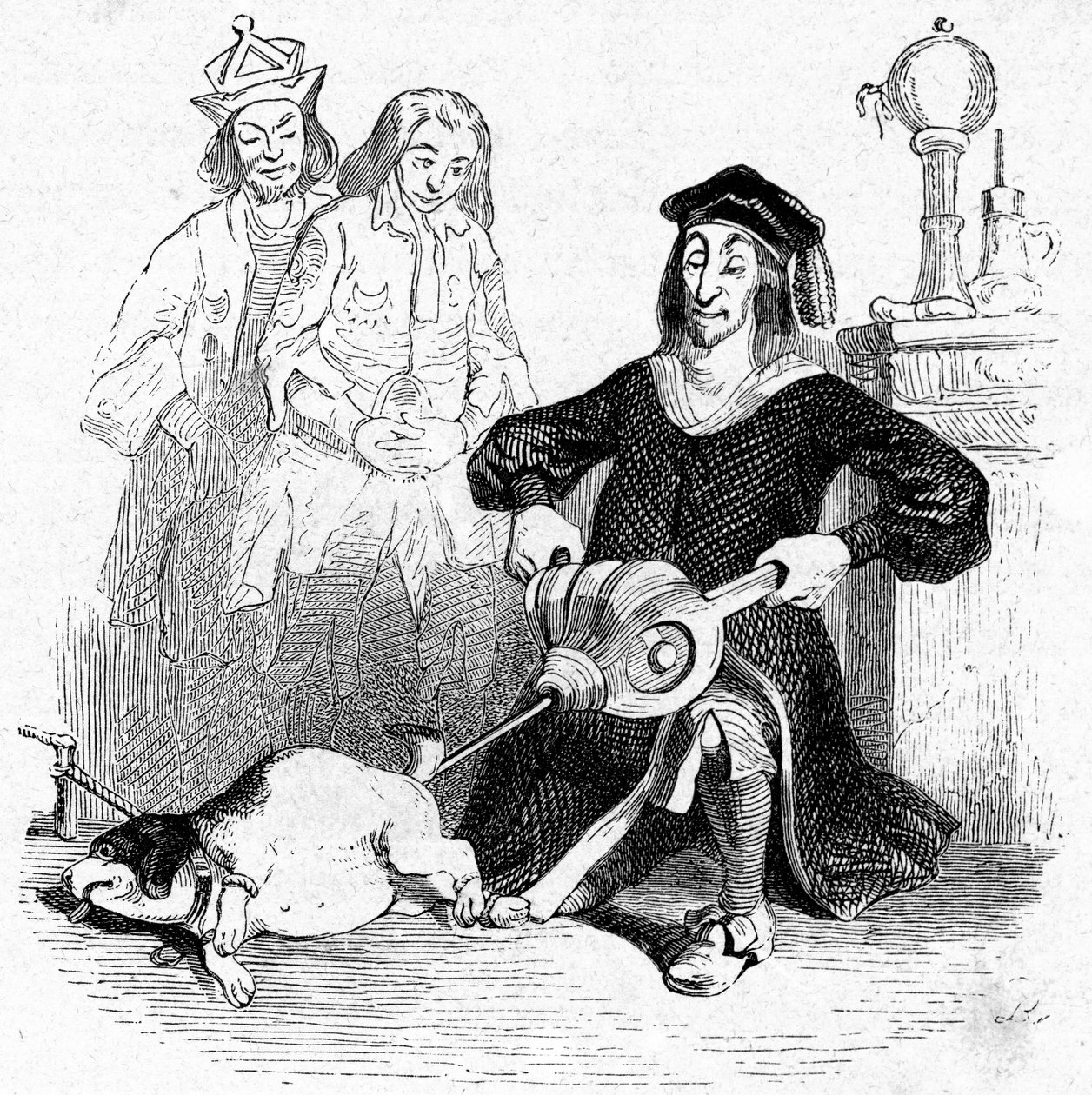 Ilustração para "As Viagens de Gulliver", escrita por Jonathan Swift de Grandville (1803-47)