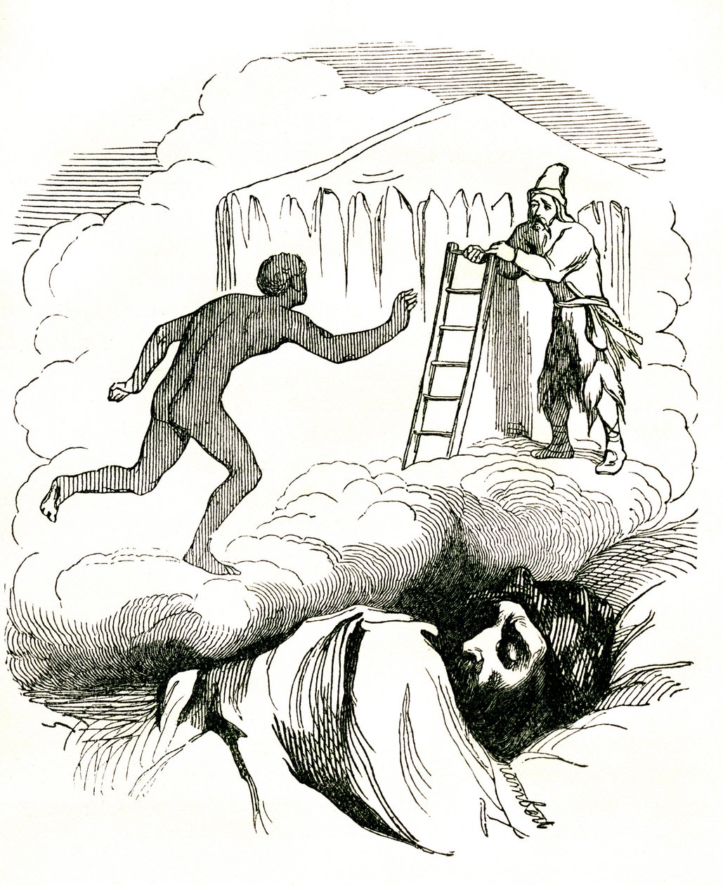 As Aventuras de Robinson Crusoé, de Daniel De Foe, finais do século XIX (gravura) de Grandville (1803 47)