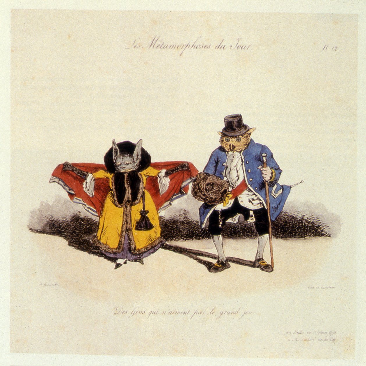 Pessoas que não gostam do grande dia de 1854 de Grandville