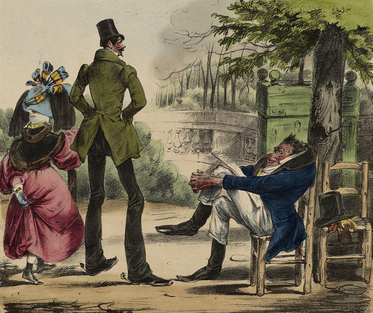 La Caricatura; No. 13, 1830-35 (litho colorido à mão) de Grandville 1803 47 Grandville 1803 47