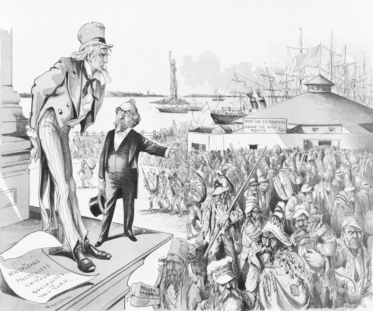 Onde está a culpa, 1891 (cromolitógrafo) de Grant E. Hamilton