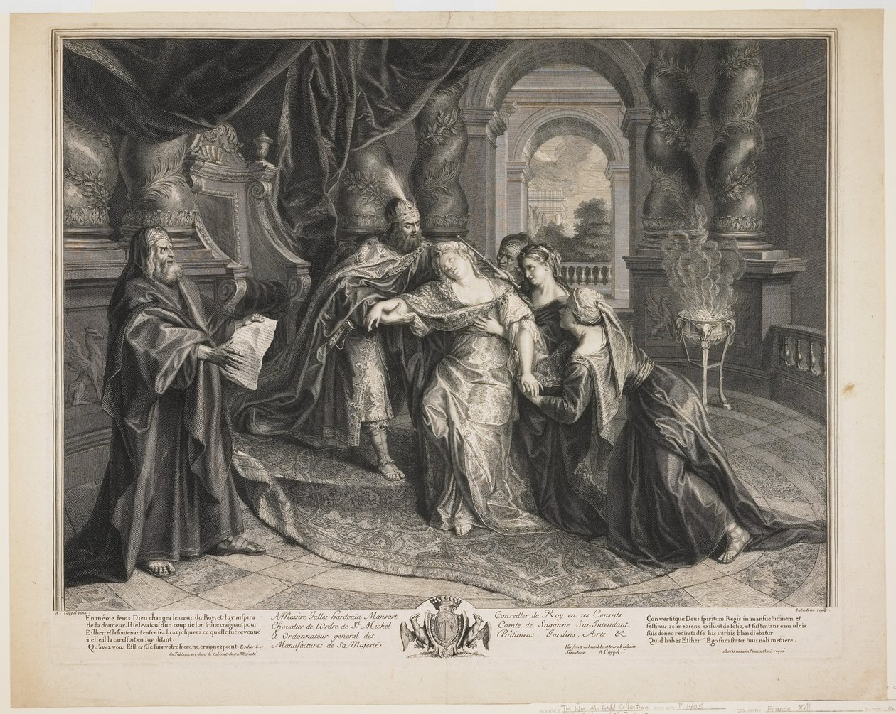 Ester antes de Assuero, c.1705 de Gérard Audran