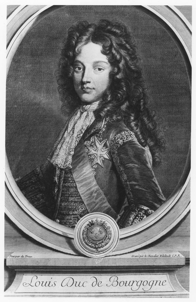 Luís Duque de Borgonha de Gérard Edelinck