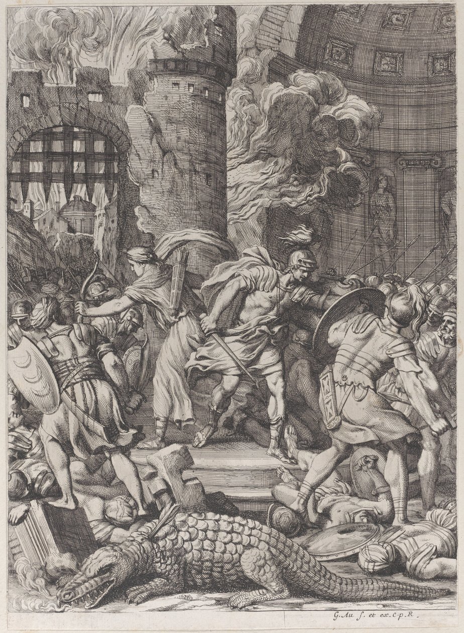 A tomada de Alexandria, 1672-78. de Gérard Audran