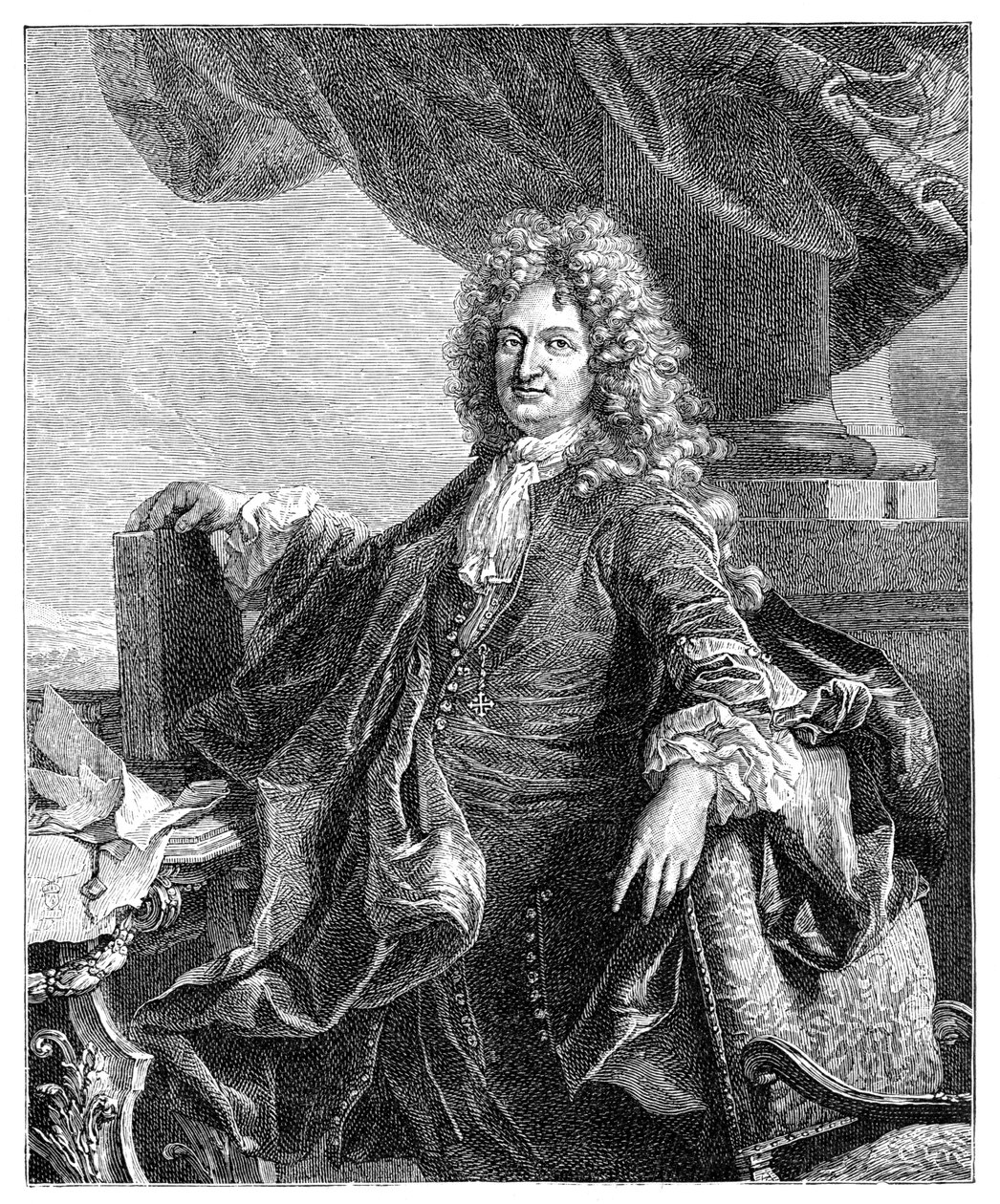 Charles René d&39;Hozier, 1885 de Gérard Edelinck