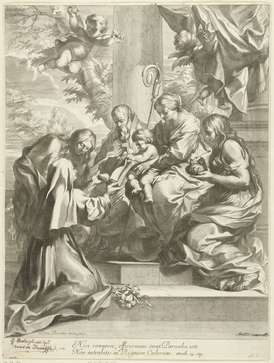 Santa Martina aos pés de Maria de Gérard Edelinck