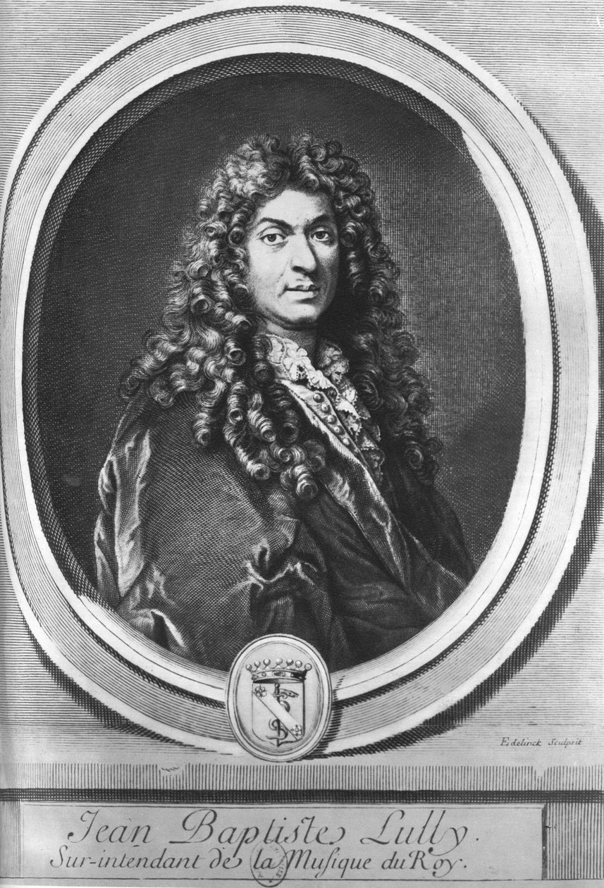 Jean-Baptiste Lully, compositor francês nascido em florentino de Gérard Edelinck
