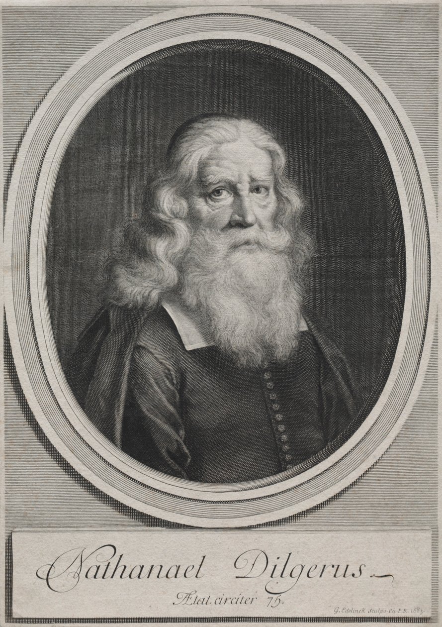 Nathanael Dilgerus, Ministro de Danzig, 1683. de Gérard Edelinck