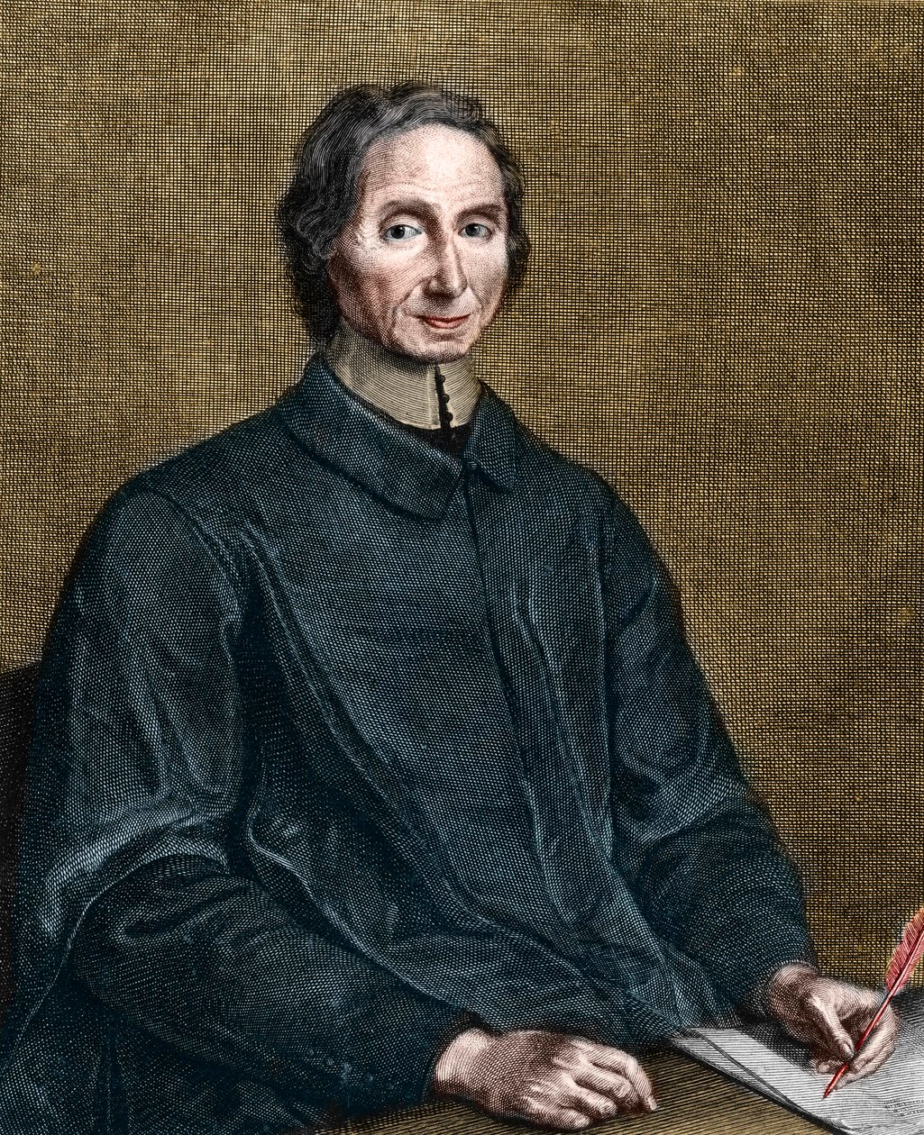 Retrato de Nicolas Malebranche (1638-1715), filósofo francês. de Gérard Edelinck