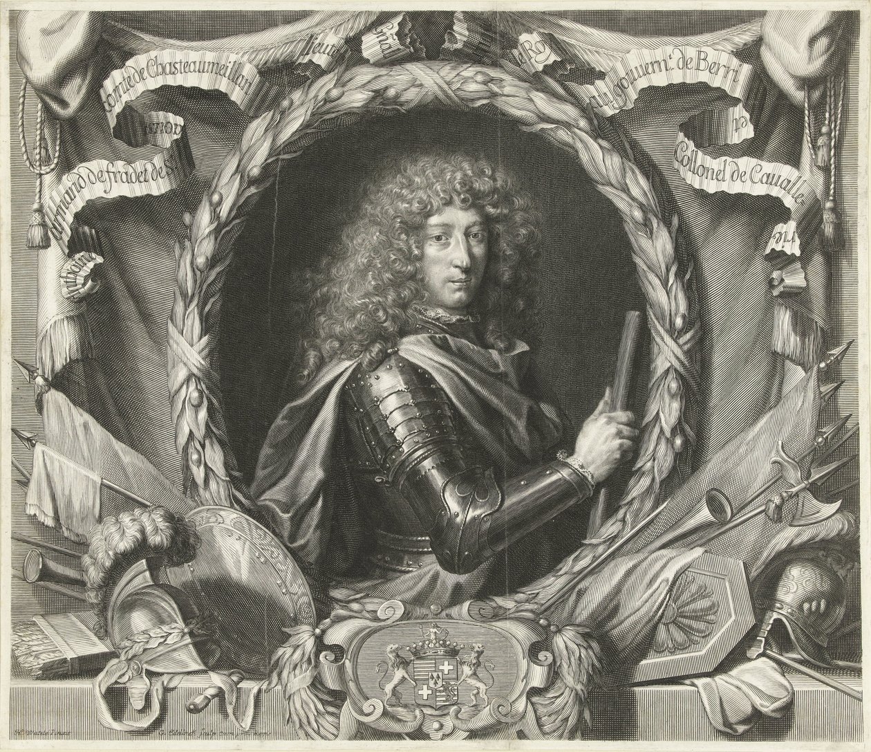 Retrato de Antoine-Armand de Fradet de Saint-Aoust de Gérard Edelinck