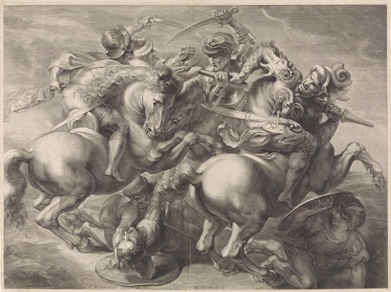 Luta de cavaleiros de Gérard Edelinck