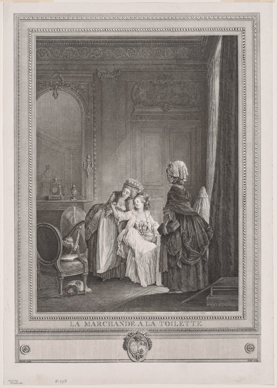 A comerciante no quarto de vestir (La Marchande à la Toilette) de Gérard Vidal