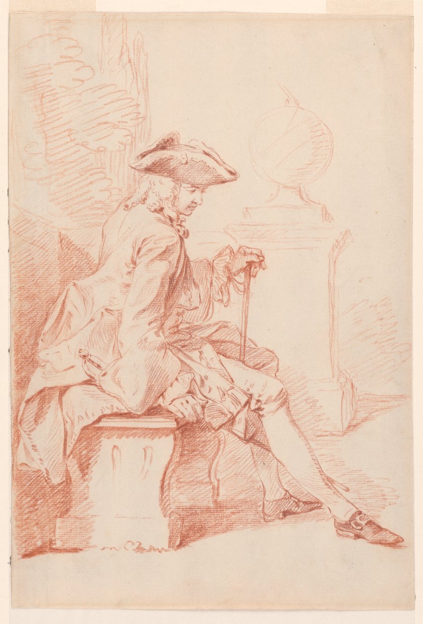 Cavalheiro sentado de Gravelot