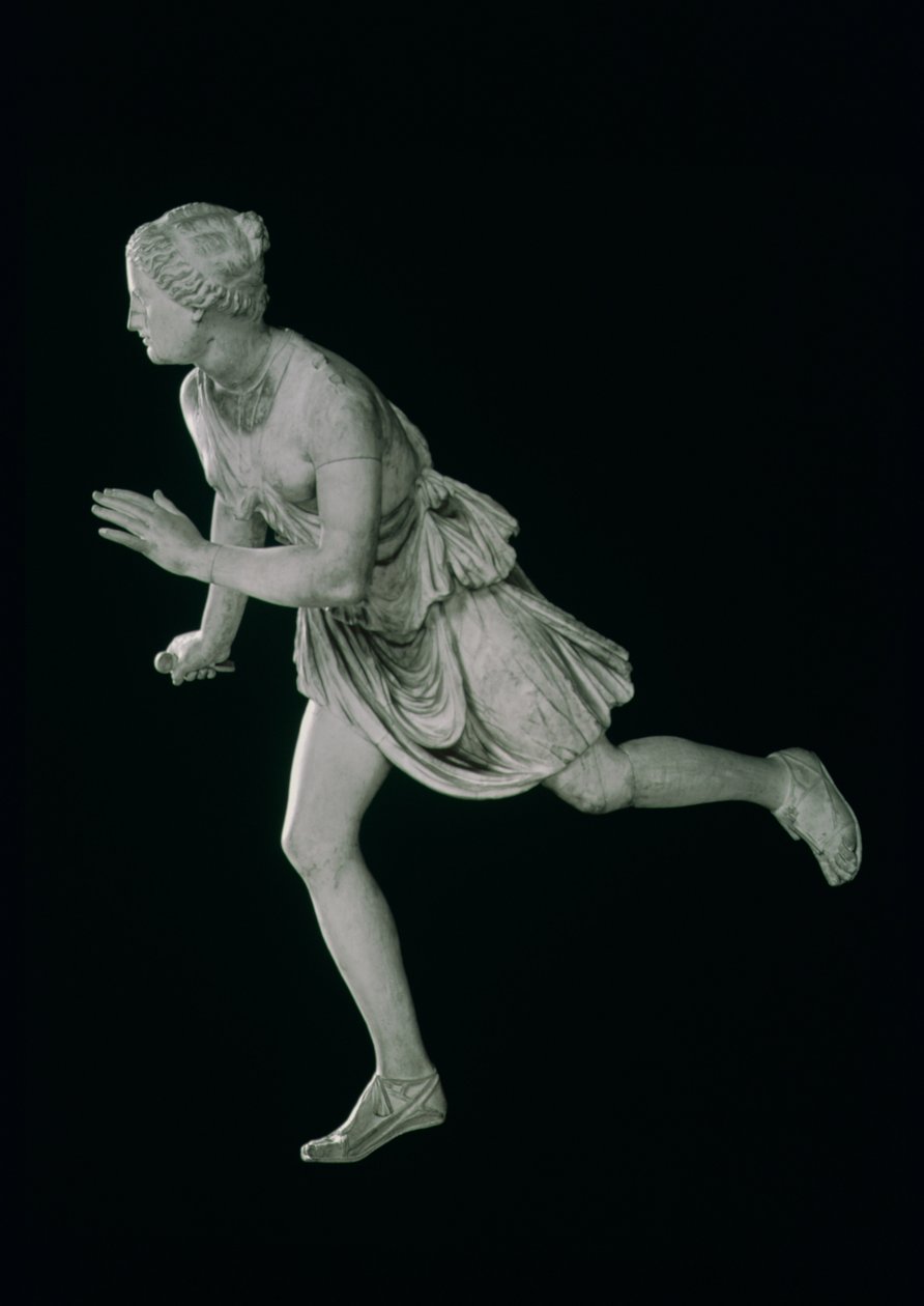 Atalanta, 3º-2º século aC (mármore), atleta feminina na mitologia grega de Greek